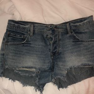 Free People Jean Shorts